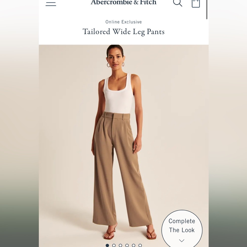 Abercrombie Wide Leg Pants NWT